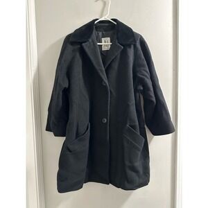 Vintage Jones NY Black‎ pea coat flaw